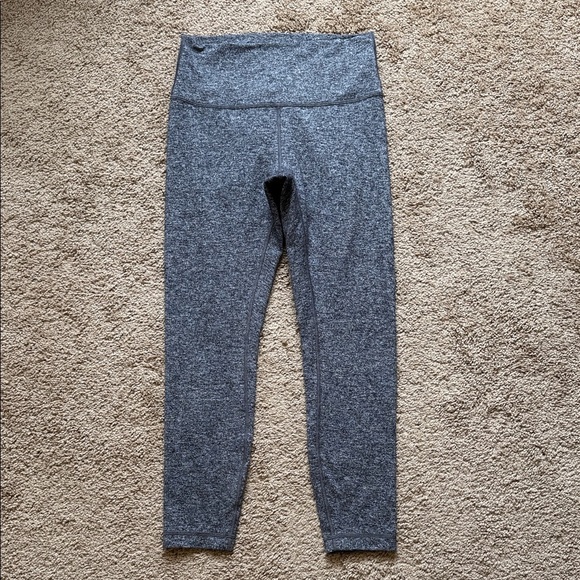 Lululemon Wunder Under Hi-Rise 7/8 Tight 25" Heathered Black Leggings - Picture 2 of 10